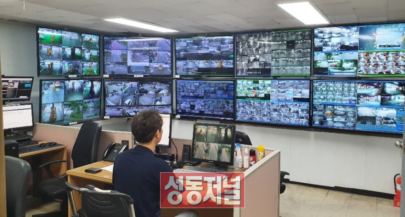 실시간 CCTV 통합 모니터링 모습