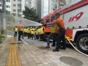 성동구 행당제2동·옥수동, 주민센터 화재발생 대비 소방훈련 실시