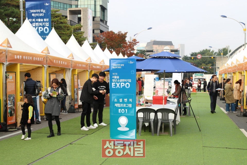 지난해 11월 서울숲에서 개최된 ‘제1회 소셜벤처기업 엑스포’
