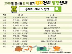 성동문화재단, 10월까지 12개 도서관서 ‘원화전시’
