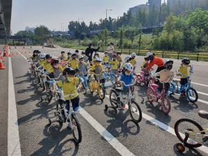 성동공단, ‘유아체능단’ 자전거 안전교육 실시